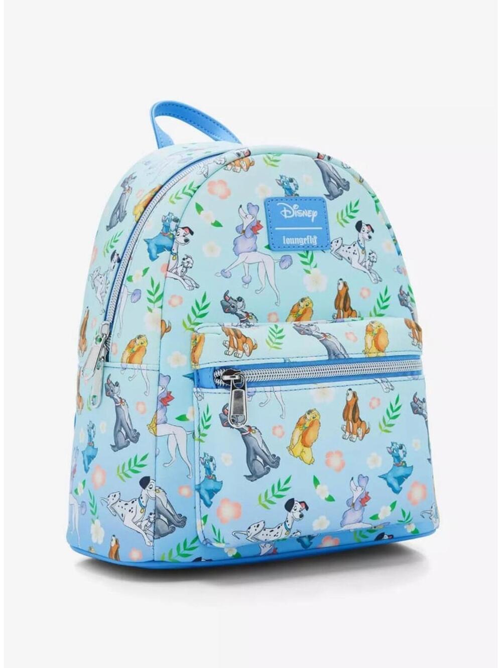 Loungefly Disney Dogs Floral Mini Backpack - Picture 2 of 6